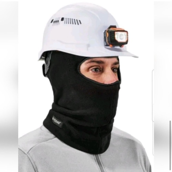 RR- Ergodyne Black N-Ferno 6821 Balaclava Fleece Face Mask - Picture 1 of 5